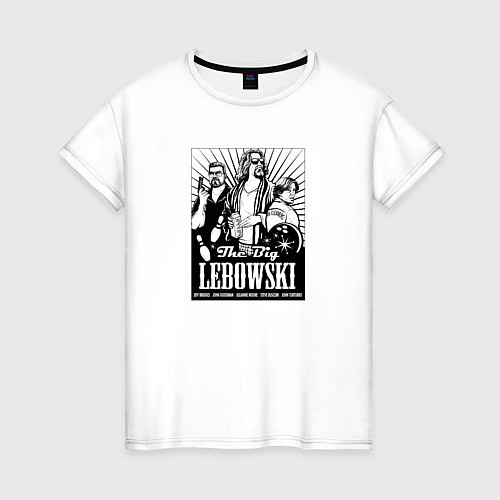 Женская футболка The Big Lebowski poster / Белый – фото 1