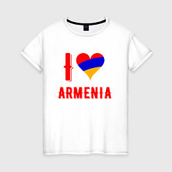 Женская футболка I Love Armenia