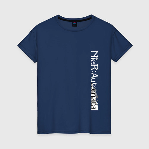 Женская футболка Nier Automata Logo Z / Тёмно-синий – фото 1