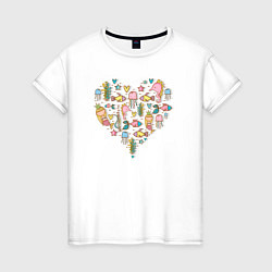 Женская футболка Сердце океана