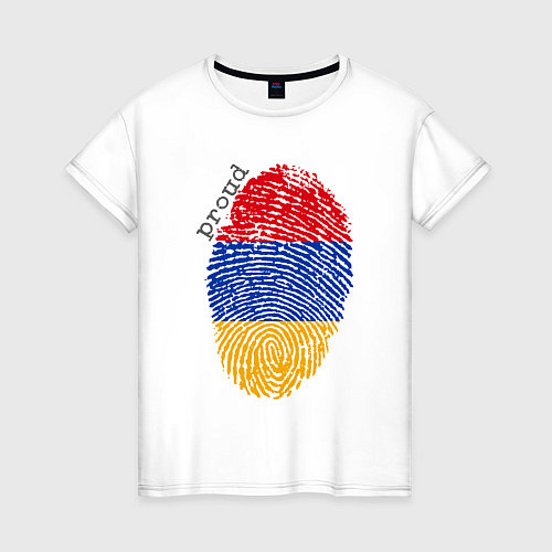 Женская футболка Армения - Гордость / Белый – фото 1