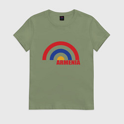 Женская футболка Армения Armenia