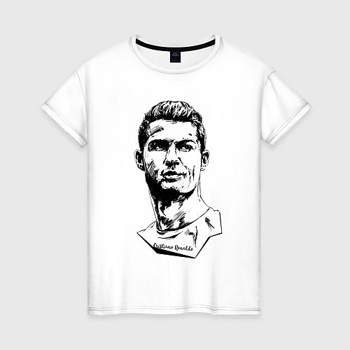 Женская футболка Ronaldo Manchester United Portugal / Белый – фото 1