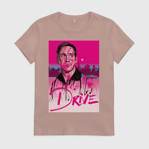 Женская футболка Драйв фильм / Пыльно-розовый – фото 1