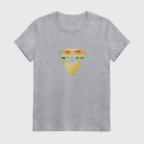 Женская футболка Режим отдыха включен / Меланж – фото 1