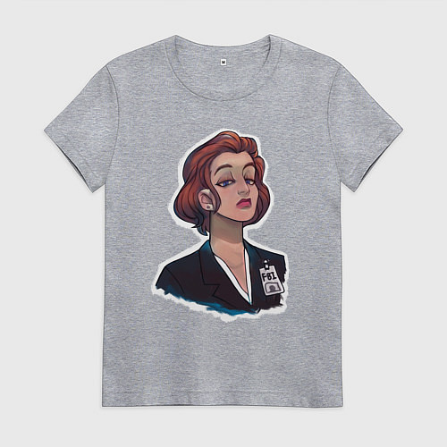 Женская футболка Dana FBI / Меланж – фото 1