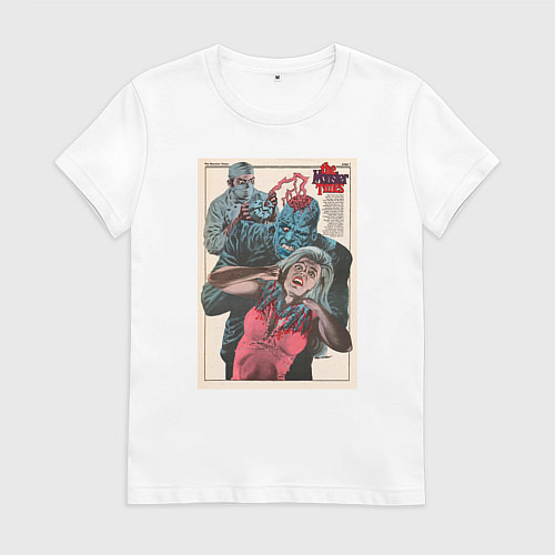 Женская футболка The Monster Times Poster / Белый – фото 1