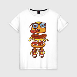 Женская футболка Kid Burger