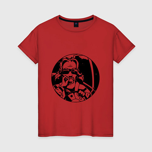 Женская футболка Джеффри за рулем / Красный – фото 1