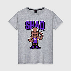 Футболка хлопковая женская Shaq, цвет: меланж