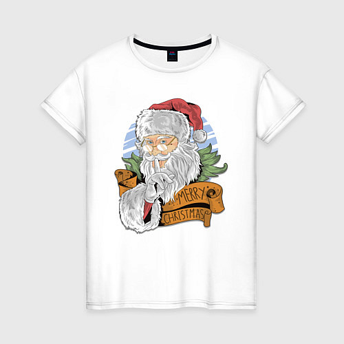 Женская футболка Merry Christmas / Белый – фото 1