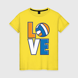 Женская футболка Love Volleyball