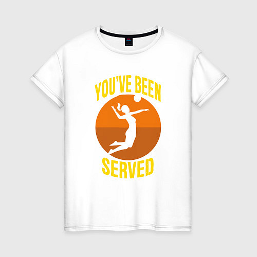 Женская футболка Been Served / Белый – фото 1