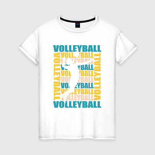 Женская футболка Волейбол / Белый – фото 1