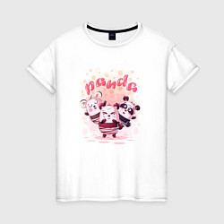 Женская футболка Три медведя Panda