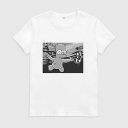 Женская футболка Simpsons x Nirvana