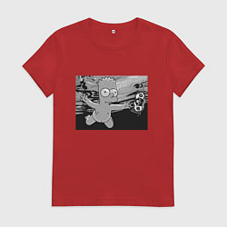 Женская футболка Simpsons x Nirvana