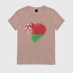 Женская футболка Сердце Беларуси