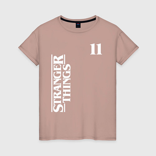 Женская футболка STRANGER THINGS 11 / Пыльно-розовый – фото 1