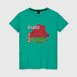 Женская футболка Belarus Map