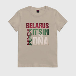 Женская футболка ДНК - Беларусь
