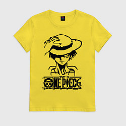 Женская футболка Луффи пират Соломенной шляпы