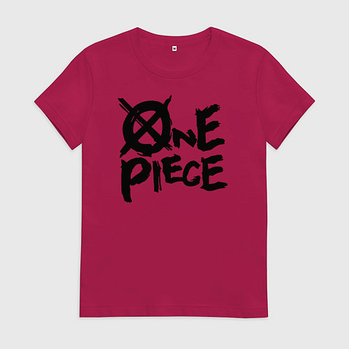 Женская футболка One Piece Большой куш лого / Маджента – фото 1