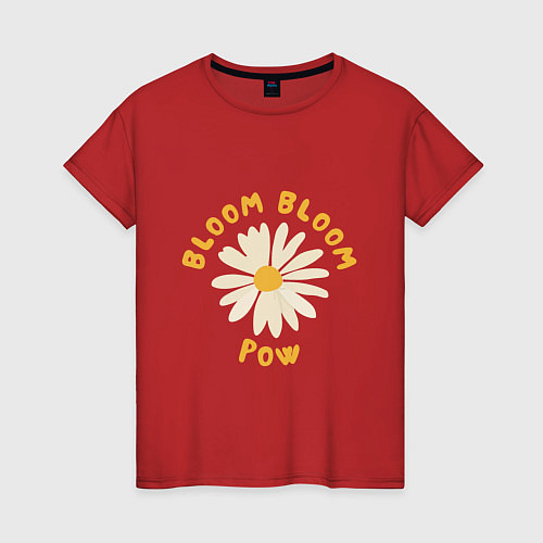 Женская футболка THE BOYZ Bloom Bloom Pow Cute / Красный – фото 1