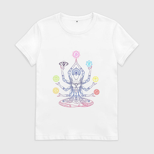 Женская футболка Медитация / Белый – фото 1