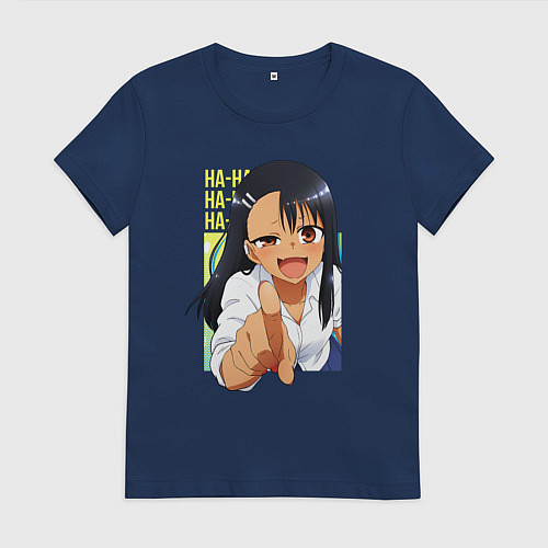 Женская футболка Ha-Ha nagatoro / Тёмно-синий – фото 1