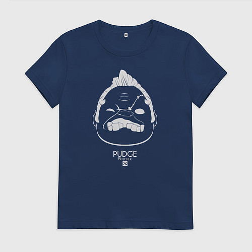 Женская футболка Лицо Пуджа из Доты 2 / Тёмно-синий – фото 1