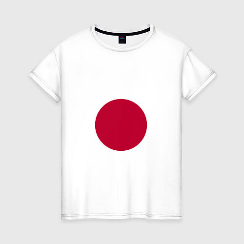 Женская футболка Япония Японский флаг / Белый – фото 1