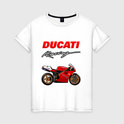 Женская футболка DUCATI ДУКАТИ MOTOSPORT