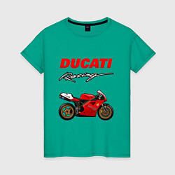 Женская футболка DUCATI ДУКАТИ MOTOSPORT