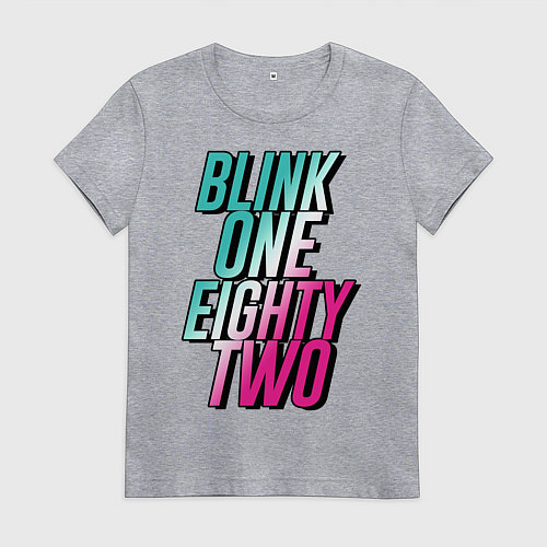 Женская футболка BLINK 182 / Меланж – фото 1