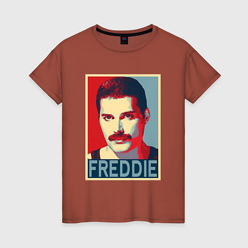 Женская футболка Freddie / Кирпичный – фото 1