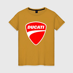 Женская футболка DUCATI ДУКАТИ ЭМБЛЕМА