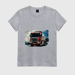 Женская футболка SCANIA Дальнобой