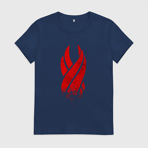 Женская футболка DEAD SPACE ОБЕЛИСК / Тёмно-синий – фото 1