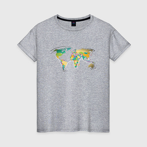 Женская футболка World Cat / Меланж – фото 1