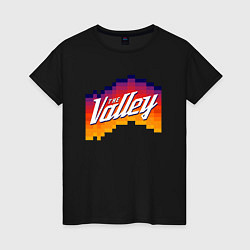 Футболка хлопковая женская Финикс - The Valley, цвет: черный