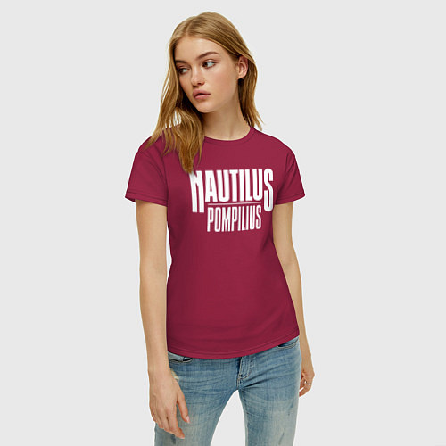 Женская футболка Nautilus Pompilius логотип / Маджента – фото 3