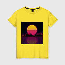 Женская футболка Neon City