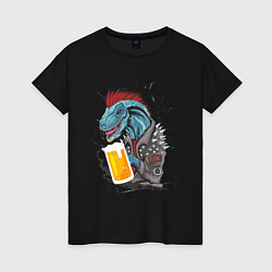Женская футболка Пивозавр - Гранж