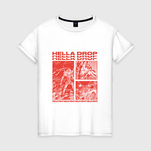 Женская футболка HELLA DROP EVA RED / Белый – фото 1