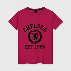 Футболка хлопковая женская Chelsea 1905, цвет: маджента