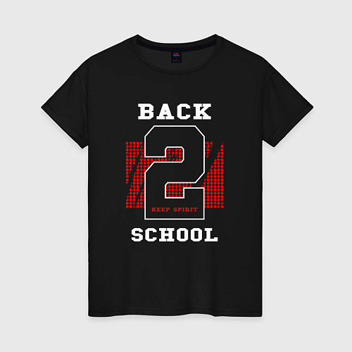 Женская футболка Back to school / Черный – фото 1