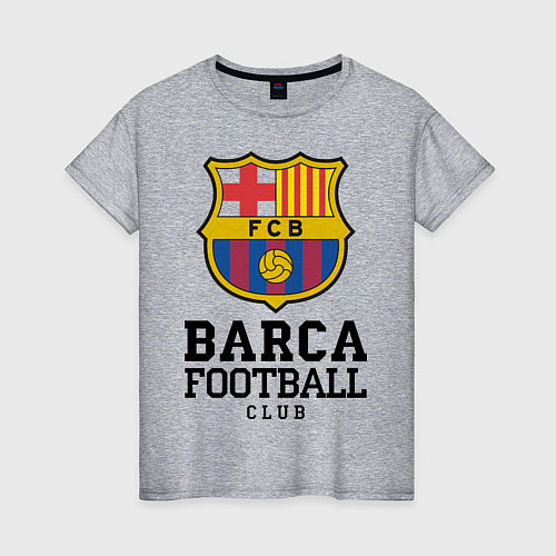 Женская футболка Barcelona Football Club / Меланж – фото 1