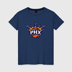 Футболка хлопковая женская Phoenix Suns, цвет: тёмно-синий