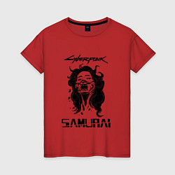 Женская футболка SAMURAI CYBERPUNK 2077